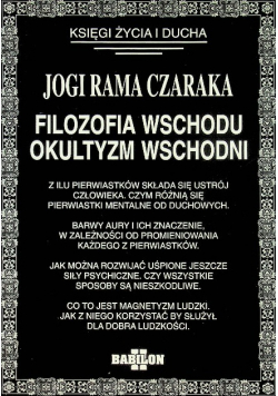 Filozofia wschodu okultyzm wschodni