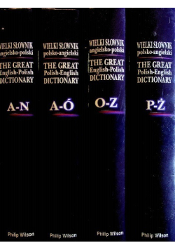 Wielki Słownik polsko - angielski Tom 1 do 4