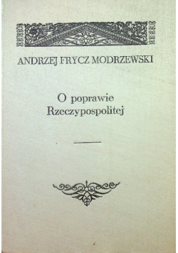 O poprawie Rzeczypospolitej