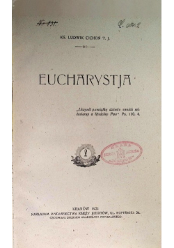 Eucharystja 1921 r.