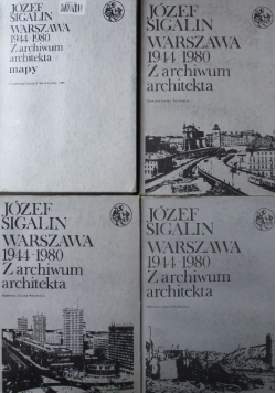 Warszawa 1944 - 1980 Z archiwum architekta Tom 1 do 3 + Mapa