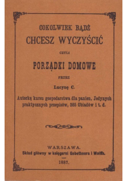 Cokolwiek bądź chcesz wyczyścić czyli porządki domowe