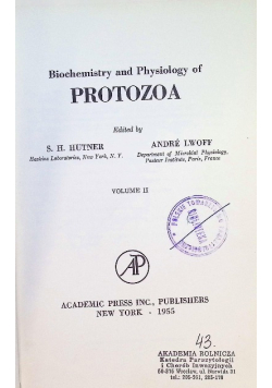 Biochemistry and Physiology of Protozoa Volume 2