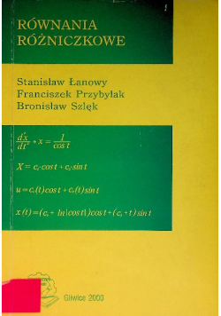Równania różniczkowe