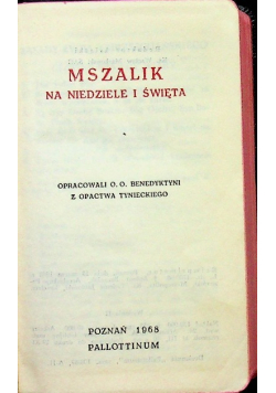 Mszalik na niedziele i święta