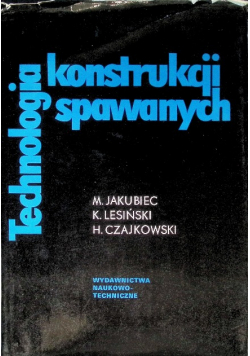 Technologia konstrukcji spawanych