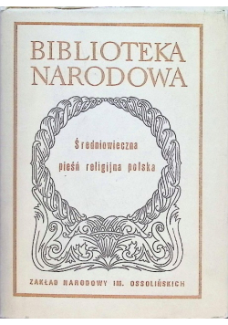 Średniowieczna pieśń religijna polska 1923 r.