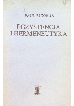 Egzystencja i hermeneutyka