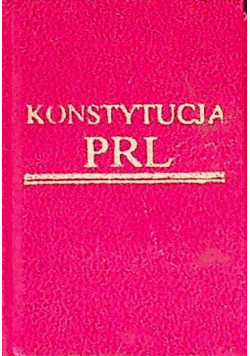 Konstytucja PRL miniatura