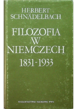 Filozofia w Niemczech 1831 - 1933