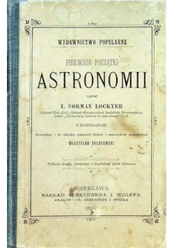 Pierwsze początki astronomii 1899 r.