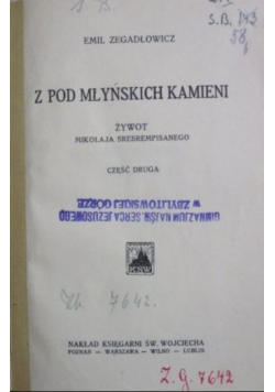 Z pod młyńskich kamieni, 1928 r.