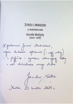 Żydzi i judaizm w doświadczeniu Karola Wojtyły