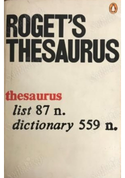 Roget's Thesaurus list 87 n, Dictionary 559 n.