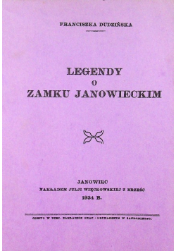 Legendy o zamku Janowieckim