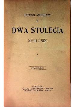 Dwa stulecia XVIII i XIX 1903 r.