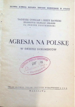 Agresja na Polskę w świetle dokumentów  1946 r.