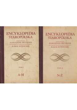 Encyklopedia staropolska Tom I  i  II