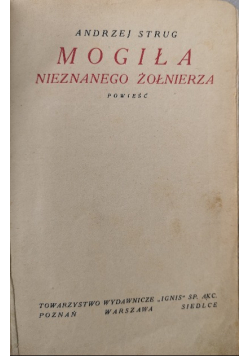 Mogiła nieznanego żołnierza,1922 r.