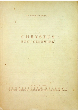 Chrystus bóg człowiek