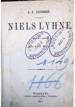 Niels lyhne 1891 r.