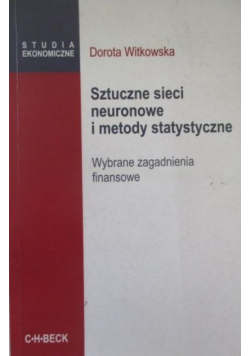 Sztuczne sieci neuronowe i metody statystyczne