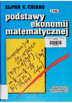 Podstawy ekonomii matematycznej