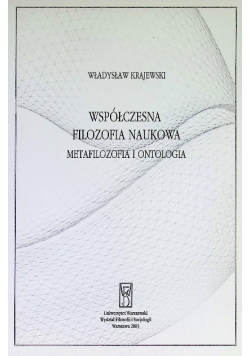 Współczesna filozofia naukowa  metafilozofia i intologia