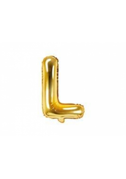 Balon foliowy Litera L 35cm złoty