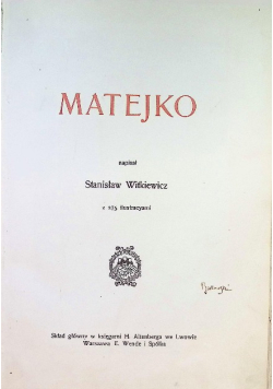 Nauka i sztuka  Matejko  1908 r
