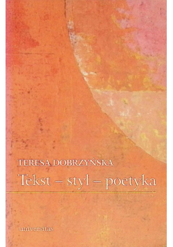 Tekst styl poetyka