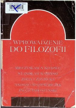Wprowadzenie do filozofii
