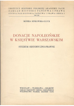 Donacje napoleońskie w Księstwie warszawskim
