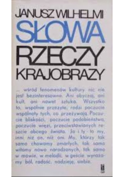 Słowa rzeczy krajobrazy