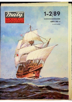 Mały modelarz Nr 1 i 2 / 89 Historyczny żaglowiec Mayflower