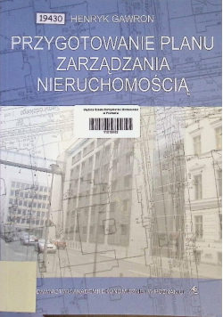 Przygotowanie planu zarządzania nieruchomością