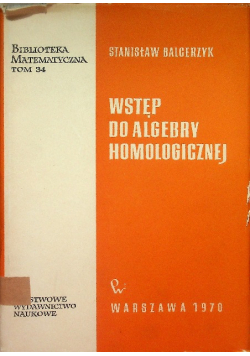 Wstęp do algebry homologicznej