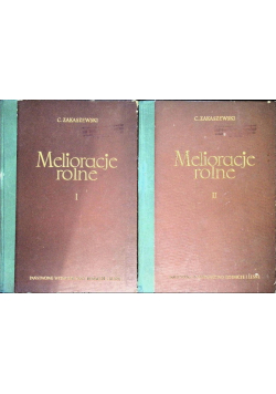 Melioracje rolne Tom 1 i 2