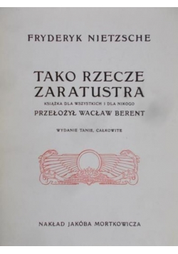 Tako rzecze Zaratustra