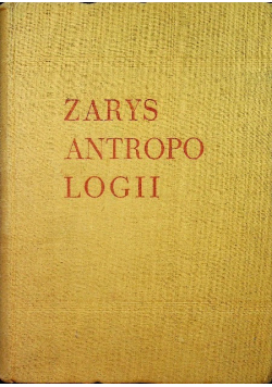Zarys antropologii