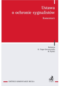 Ustawa o ochronie sygnalistów. Komentarz