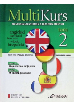 Multikurs Tom 2 Mulitmedialny kurs 5 języków obcych