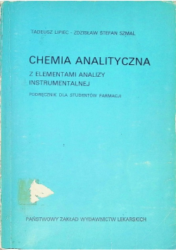 Chemia analityczna z elementami analizy instrumentalnej