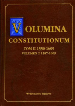 Volumina Constitutionum Tom II, 1550-1609.