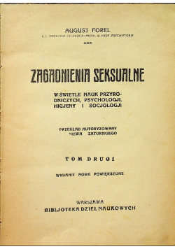 Zagadnienia seksualne 1926 r.