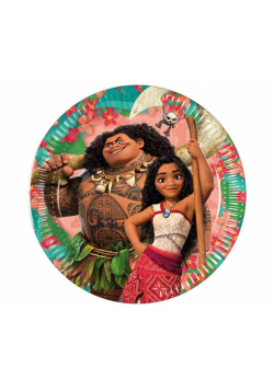 Talerzyki papierowe Moana 20cm 8szt