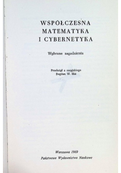 Współczesna matematyka i cybernetyka
