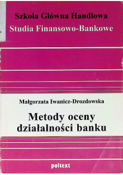Metody oceny działalności banku