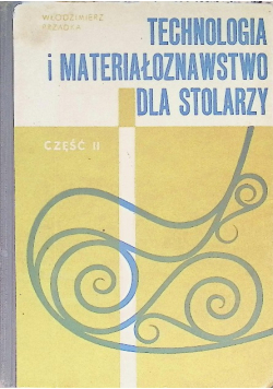 Technologia i materiałoznawstwo dla stolarzy Część II