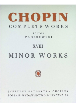 Drobne utwory - Chopin Complete Works XVIII